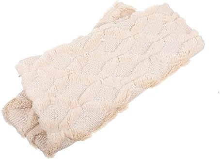 TOGEVAL Soft Plush Pillowcase Set for Sofa Bed