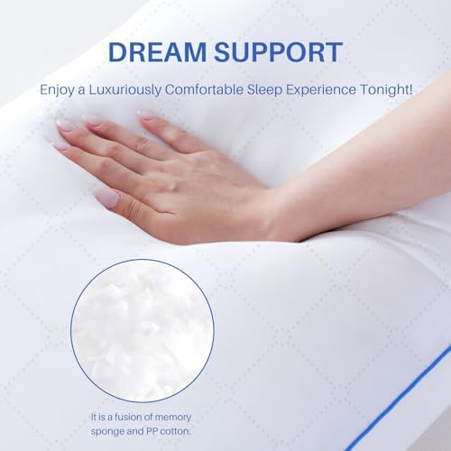 YZ HOME Long Body Pillow - Adjustable Firm Memory Foam Support