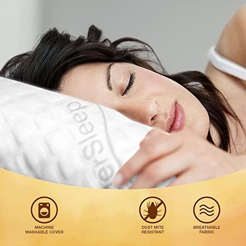 WonderSleep Adjustable Loft-Shredded Memory Foam Pillow Set of 2