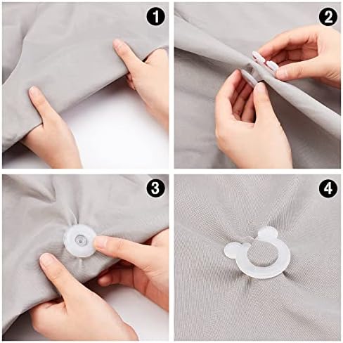 GORGECRAFT 12Pcs Duvet Clips for Bedding