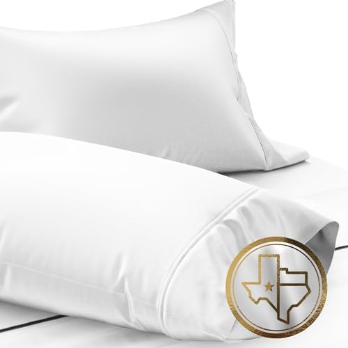 TEXAS LINEN CO Luxury King Pillow Cases Set of 2