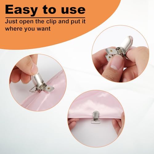 20pcs Silver Pacifier Clips for Bedding and More