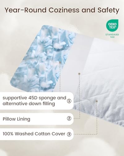 ZonLi Body Pillow for Adults Memory Foam with Removable Cotton Cover