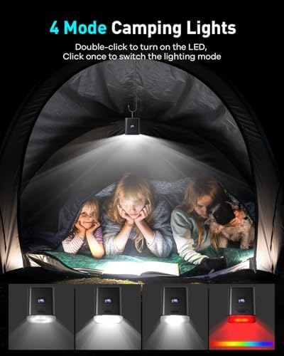 ZOPOM Mini Air Pump with 5000mAh Battery and Light