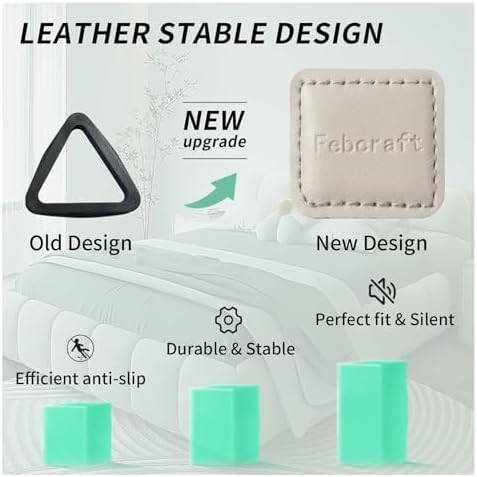 Febcraft 4 Pcs Adjustable Sheet Straps - Non-Slip and Quiet Hold Pink