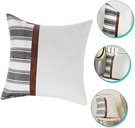 Ciieeo Striped Pillowcase Set for Home Decor