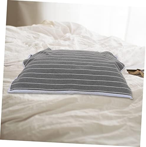 MERRYHAPY 2pcs Anti-Skid Pillowcase Protectors with Gray Stripe Design