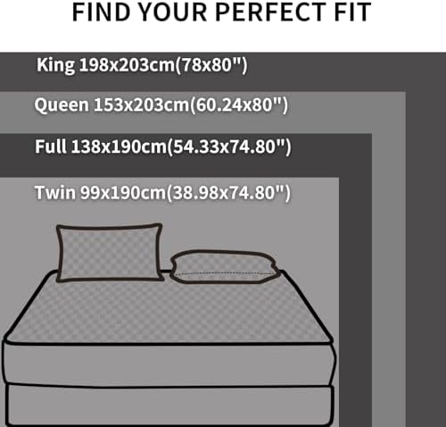PAJEO 3-Piece Waterproof Bedding Set - Full Mattress Pillow Protectors