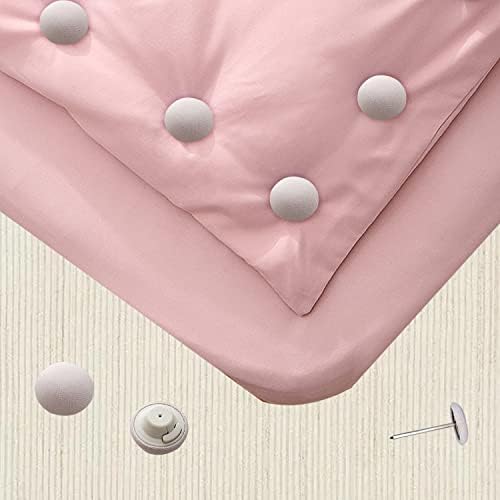 Resdenio Duvet Clips with One-Key Unlock 8 Pieces Grey Mushroom Quilt Holder