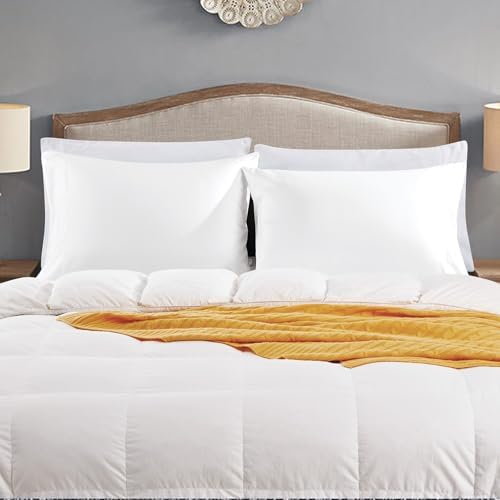 FreshCulture White Pillowcases Queen Size 12 Pack - Soft Microfiber