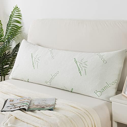 HOXXME Body Pillow 20x54 Inch Memory Foam Support for Adults
