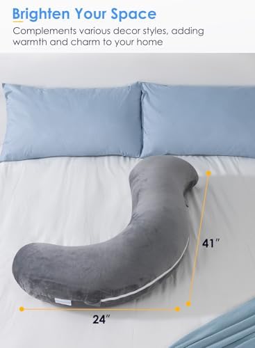 QUEEN ROSE S-Shaped Body Pillow for Side Sleepers