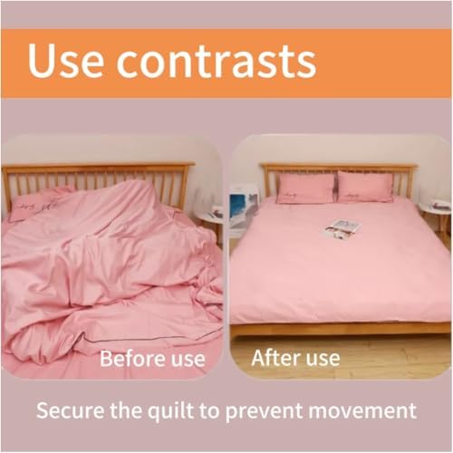 LVQVEV Duvet Clips 8 Pcs White Comforter Holders