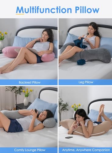 QUEEN ROSE S-Shaped Body Pillow for Side Sleepers