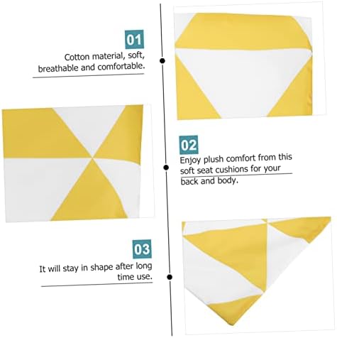 MAGICLULU Geometric Pillowcase for Car Decor Yellow