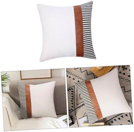 MAGICLULU Modern Throw Pillow Covers White