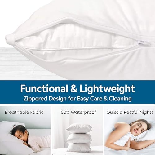 Guardmax Jersey Knitted Pillow Protector - 4 Pack 20x26 Size