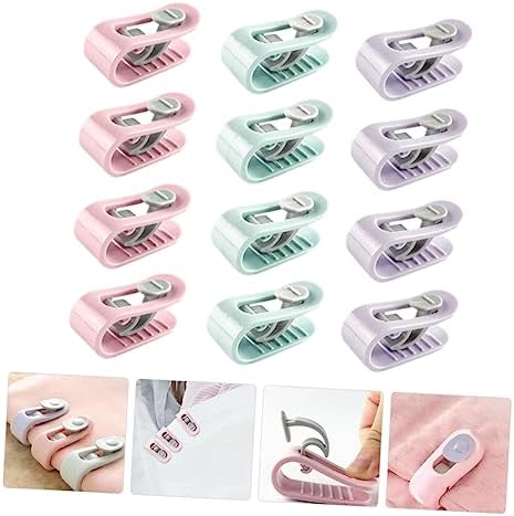 TOKIDNY 12pcs Non-Slip Sheet Fixing Clips for Comforter