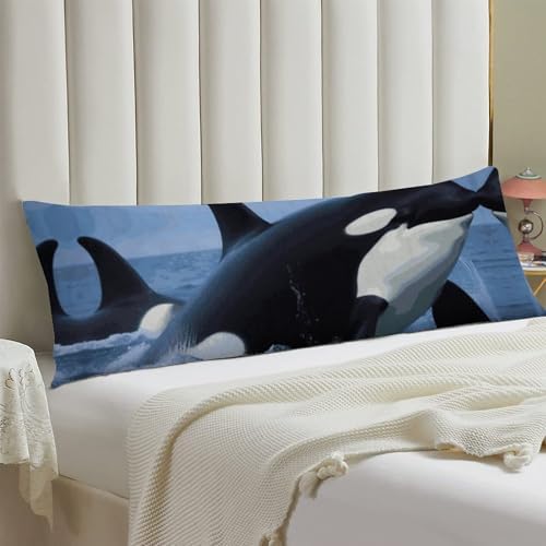 KLWQR Body Pillow Cover with Zipper 189x531 Inch