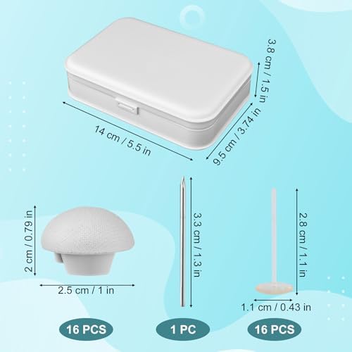 16pcs Durable Duvet Button Fasteners with Non-Slip Clips