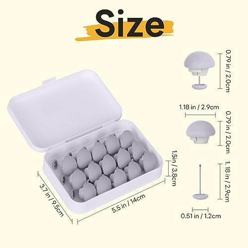 ALXBSONE Duvet Cover Pins 16Pcs Double Sided