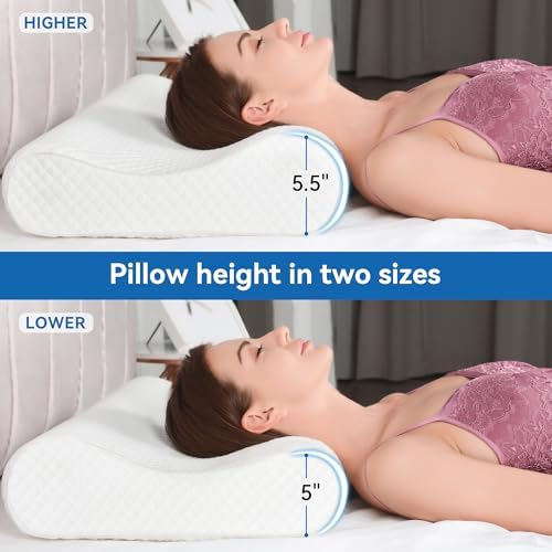 AM AEROMAX 32 Contour Memory Foam Pillow for Neck Support