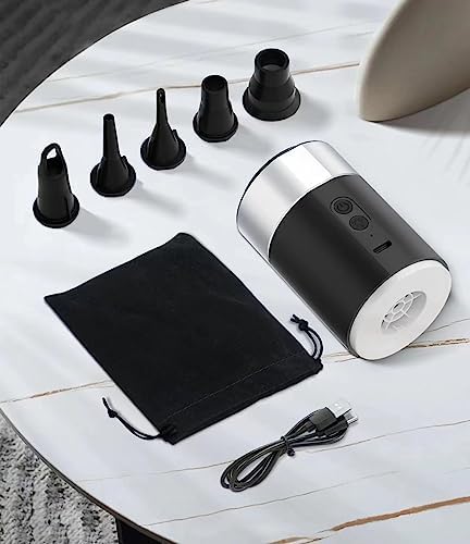 LIBERRWAY Rechargeable Air Pump - Cordless Portable with LED Light