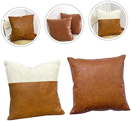 PRETYZOOM 2pcs Nordic Style Tassel Pillow Covers