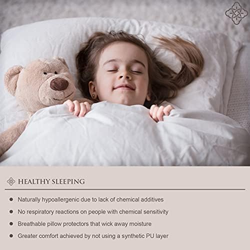 BIOWEAVES Organic Cotton Pillow Protectors 2-Pack