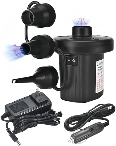 Nedyfix Inflatable Electric Air Pump with 3 Nozzles 1