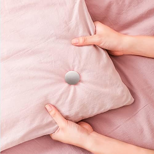 Resdenio Duvet Clips with One-Key Unlock 8 Pieces Grey Mushroom Quilt Holder