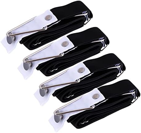 4Pcs Adjustable Bed Sheet Clips with Metal Buckle