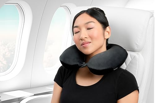 Brookstone Travel Neck Pillow - Light Supportive Comfortable