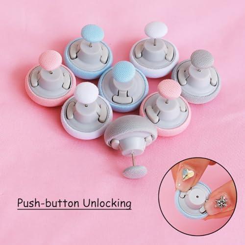 KDUPUP Duvet Clips 16pcs Mushroom Buttons Steel Pins Non-Slip Sheet Holders