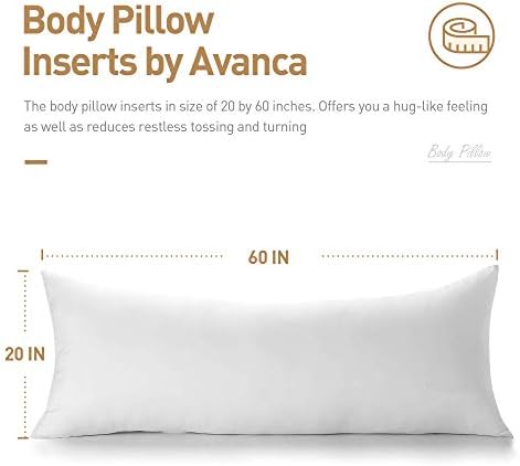Acanva Fluffy Body Pillow for Adults Pregnancy Kids
