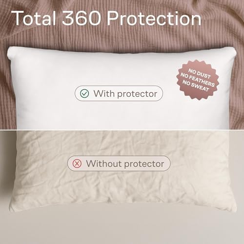 Ultra Soft Zipper Pillow Protectors - 4 Pack King Size
