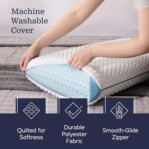 WEEKENDER Gel Memory Foam Pillow 2-Pack