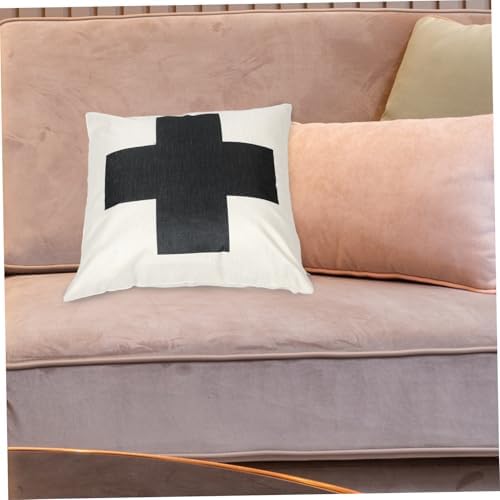 SEWOART Square Cross Pattern Pillowcase Decorative Cover