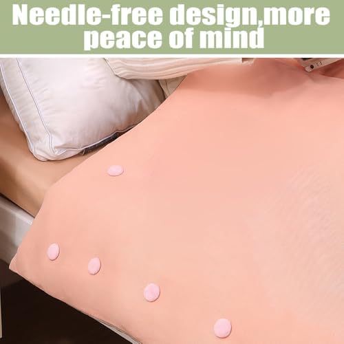 18 Pcs Duvet Clips with Needle Thruster Premium Soft Fabric