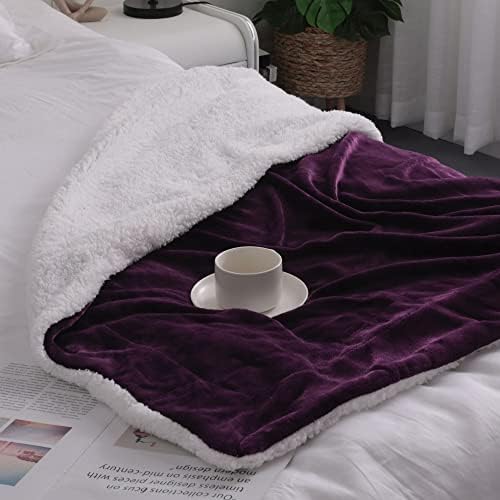 NANPIPER Baby Sherpa Throw Blanket - Soft Reversible 30x40 Inches