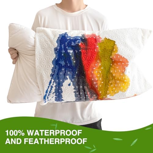 AVARNO Pillow Protectors Set of 2 Waterproof Noiseless