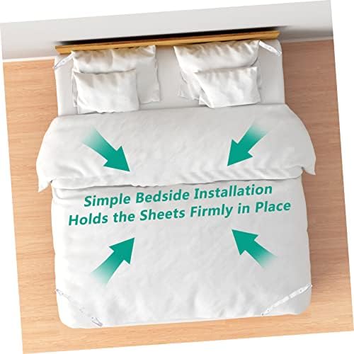 WHAMVOX 4pcs Adjustable Bed Sheet Fixators with Metal Buckle