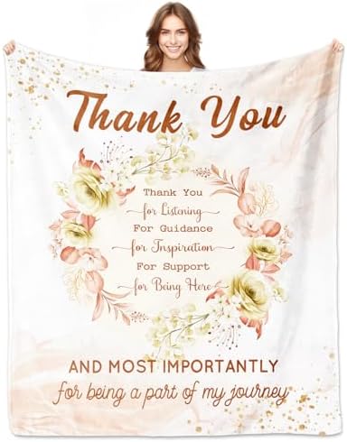 Thank You Blanket 60x50 for Women Employees Friends Bosses