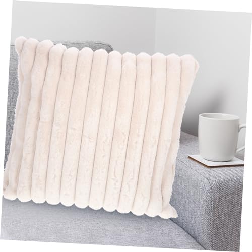JECOMPRIS Faux Fur Throw Pillow Cover Case