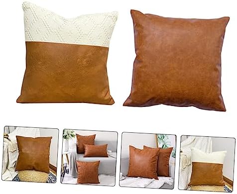 PRETYZOOM 2pcs Nordic Style Tassel Pillow Covers