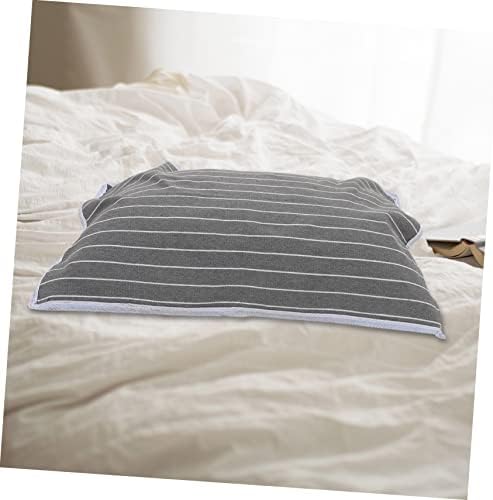 VALICLUD 2Pcs Gray Striped Pillow Protective Cover