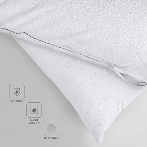 Utopia Bedding Waterproof Pillow Protectors with Zipper 4 Pack