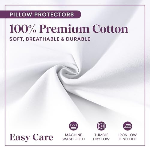 CirclesHome Pillow Protectors 2 Pack Queen Size