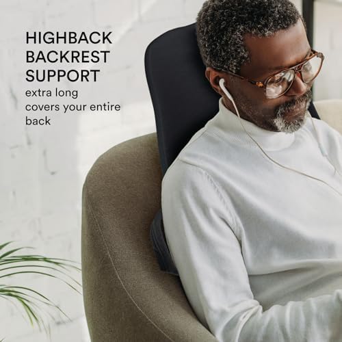 ObusForme Highback Backrest Support - Extra Tall Padded Cushion