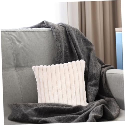 OUNONA Square Throw Pillow Cover Double Sided Cushion Case for Sofa 1